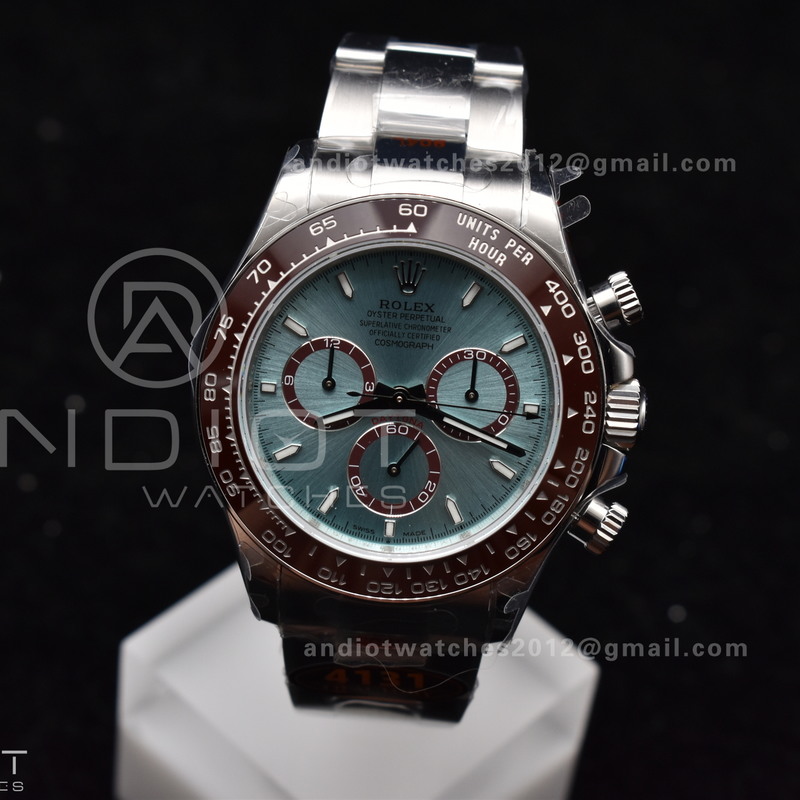 Daytona 126506 QF 1:1 Best Edition Ice Blue Dial Stick Marker on SS/YG Braclet SH4131 V5